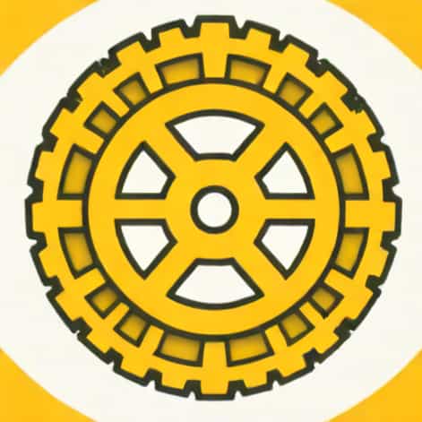 Yellow Cog With Exclamation Mark