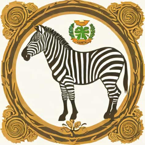 Zebra On The Zambian Coat Of Arms