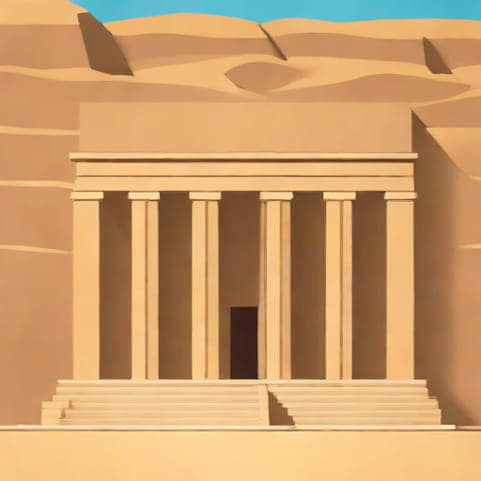The Funerary Temple Of Queen Hatshepsut Demonstrates The