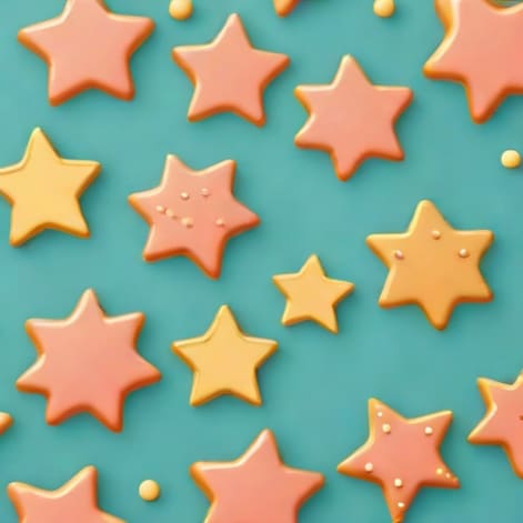 Star Coral Cookie Toppings