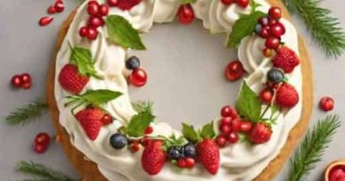 Xmas Wreath Pavlova Recipe
