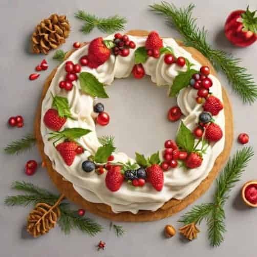 Xmas Wreath Pavlova Recipe